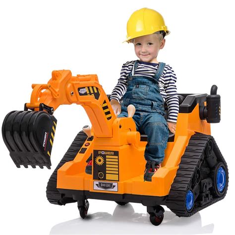 mini excavator for kids ride on|battery operated excavator for kids.